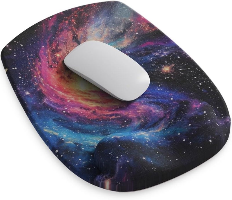 DemonChest ErgoFlow Gel Wrist Rest Mouse Pad-Ergonomic Cushion for Desk, Cute Aesthetic Computer Decor for Women,Small Mousepad Mat&Laptop Pads-Office,Home Wireless Support&Ergo Accessories (08Spiral Galaxy) - Image 1